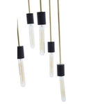 Lagona 6 Bulb Gold Finish Pendant Light