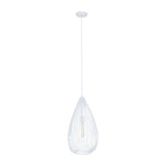 Lavis Teardrop White Pendant Light