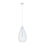 Lavis Teardrop White Pendant Light