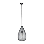 Lavis Teardrop Black Finish Pendant Light