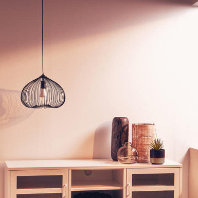 Lavis Black Finish Pendant Light