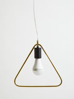 Lavis Gold Triangle Pendant Light