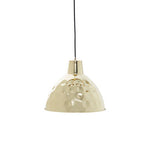 Leni Gold Finish Hammered Pendant Light 35cm