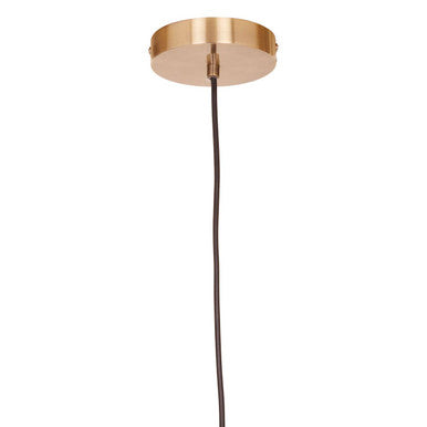 Lenno Black And Antique Brass Pendant Light