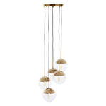 Revive Gold Finish Five Pendant Lights