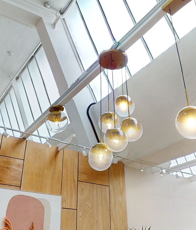 Revive Gold Finish Five Pendant Lights