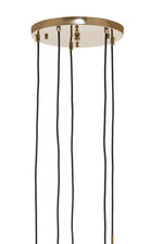 Revive Gold Finish Five Pendant Lights