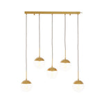 Revive Gold Finish Glass Shades Pendant Light