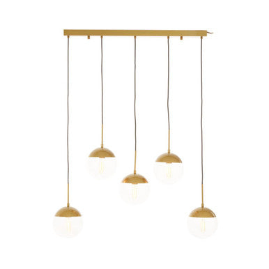 Revive Gold Finish Glass Shades Pendant Light