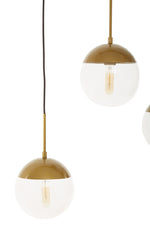 Revive Gold Finish Glass Shades Pendant Light