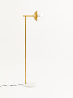 Revive Gold Finish Metal Floor Lamp