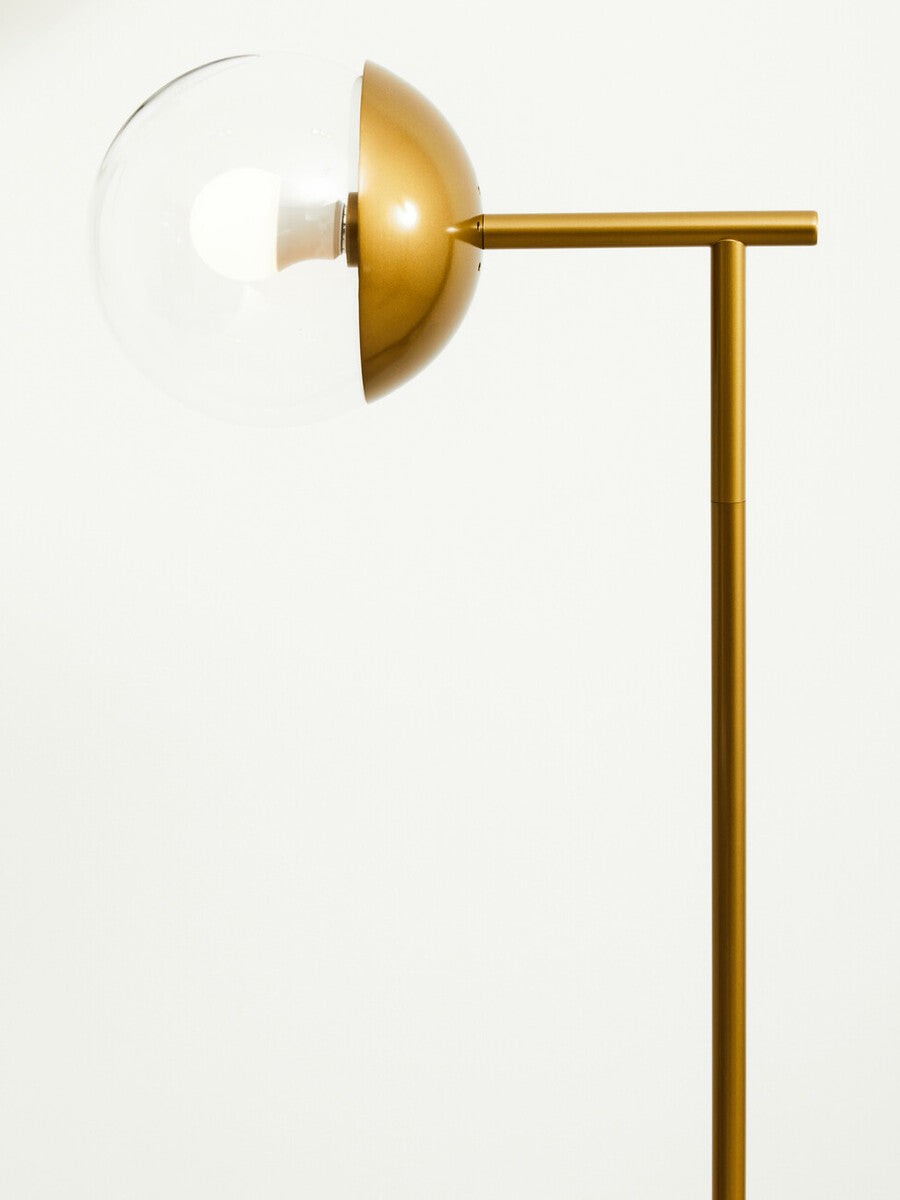 Revive Gold Finish Metal Floor Lamp