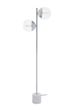 Revive Chrome Finish 2 Light Floor Lamp