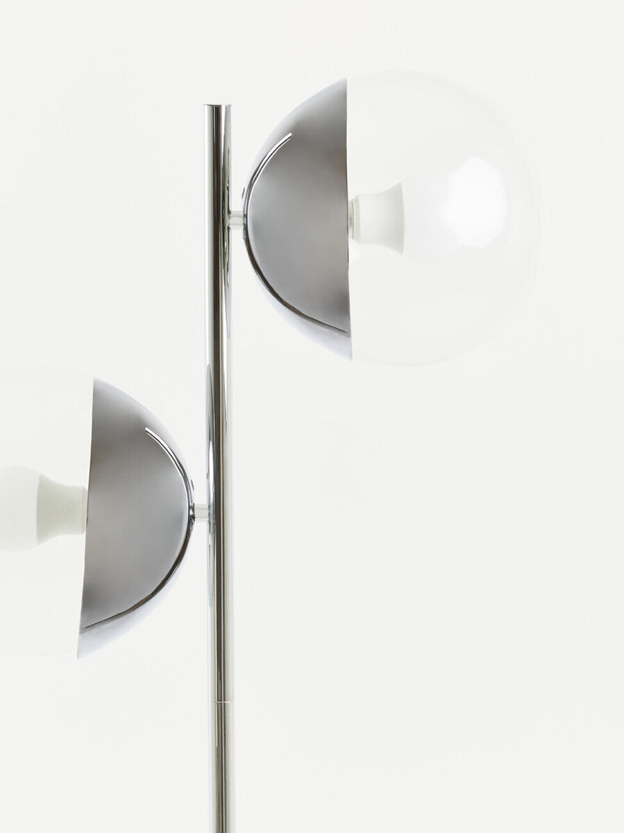 Revive Chrome Finish 2 Light Floor Lamp