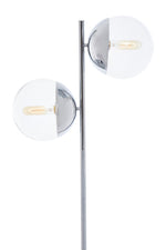 Revive Chrome Finish 2 Light Floor Lamp