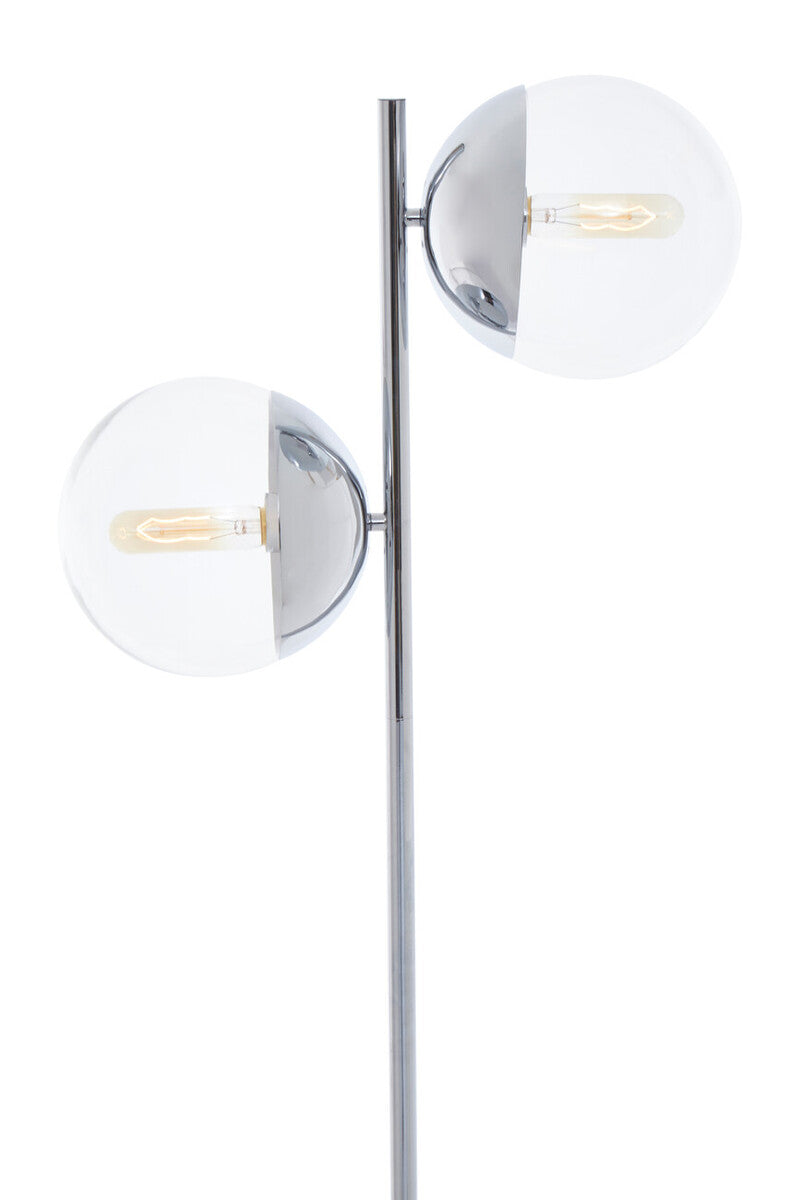 Revive Chrome Finish 2 Light Floor Lamp