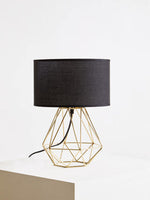 Wyra Black And Gold Finish Table Lamp