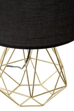 Wyra Black And Gold Finish Table Lamp