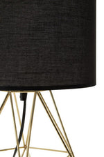 Wyra Black And Gold Finish Table Lamp