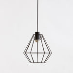 Wyra Black Cage Pendant Light