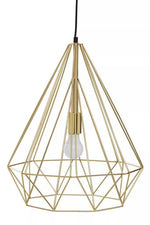 Wyra Champagne Gold Conical Pendant light