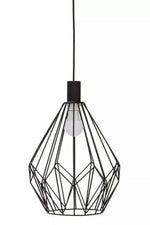 Wyra Black Finish Frame Pendant light