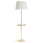 Stockholm Shiny Brass Tapered Floor Lamp