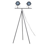 Stockholm Two Spotlight Matte Black Tripod Floor Lamp