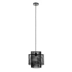 Jaya Black Rattan Overlapping Pendant Light