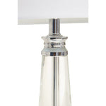 Helvetia Clear Crystal Table Lamp With Chrome Base