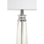 Helvetia Clear Crystal Table Lamp With Chrome Base