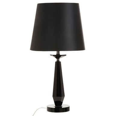 Hexum Black Crystal Glass Table Lamp