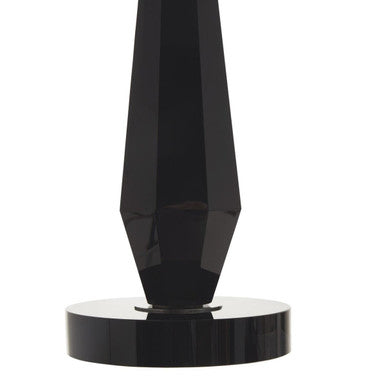 Hexum Black Crystal Glass Table Lamp