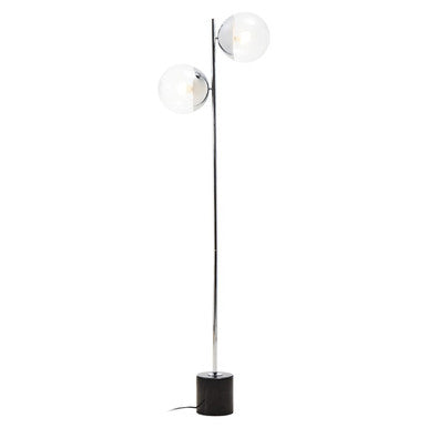 Revive Silver Finish Metal Floor Lamp
