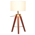 Malvern Tripod Table Lamp With Brown Base
