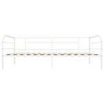 284672 vidaXL DayBed Frame without Mattress White Metal 90x200 cm - Bargainia.com - 