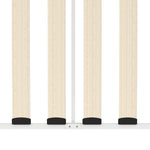 284672 vidaXL DayBed Frame without Mattress White Metal 90x200 cm - Bargainia.com - 