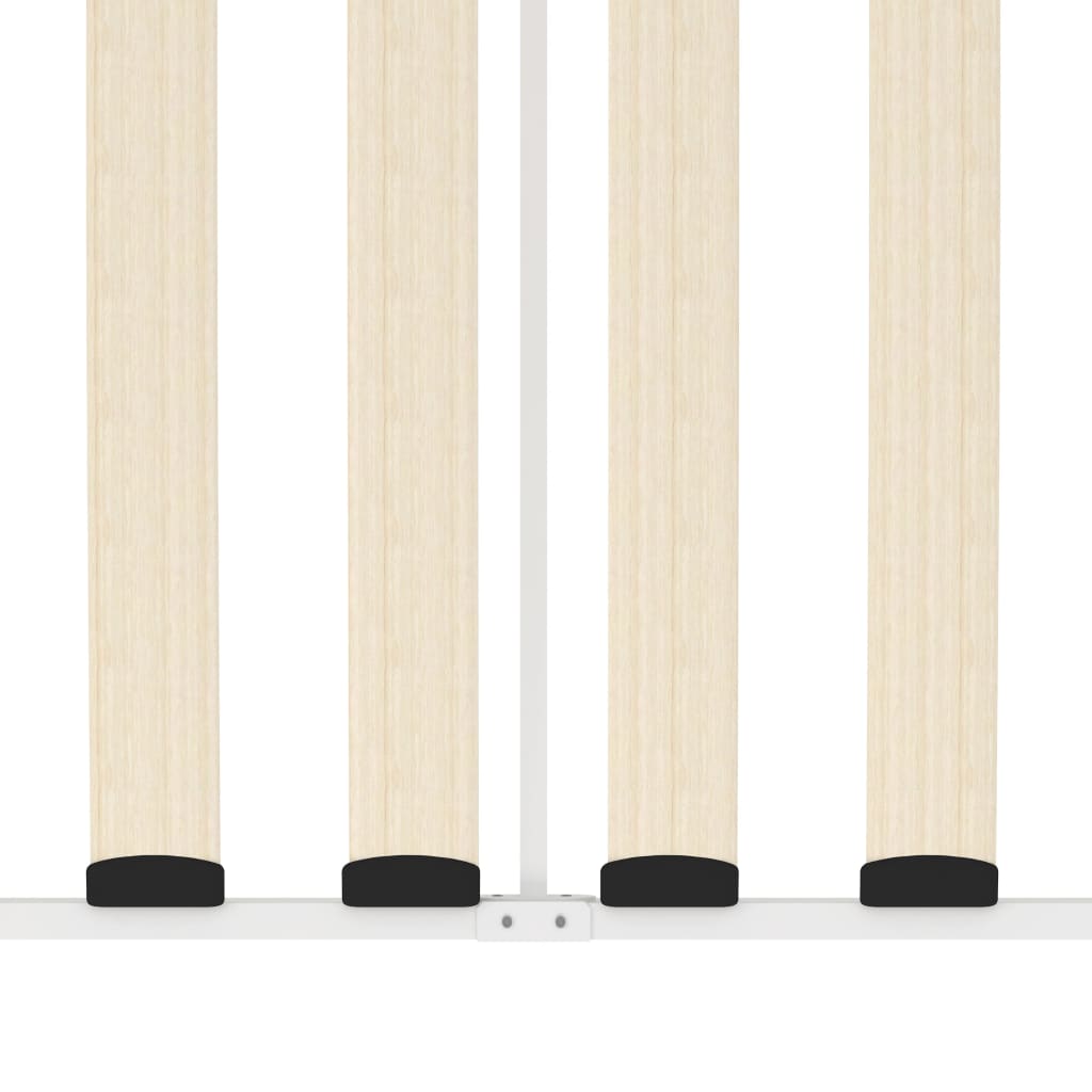 284672 vidaXL DayBed Frame without Mattress White Metal 90x200 cm - Bargainia.com - 