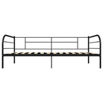 284673 vidaXL DayBed Frame without Mattress Black Metal 90x200 cm - Bargainia.com - 