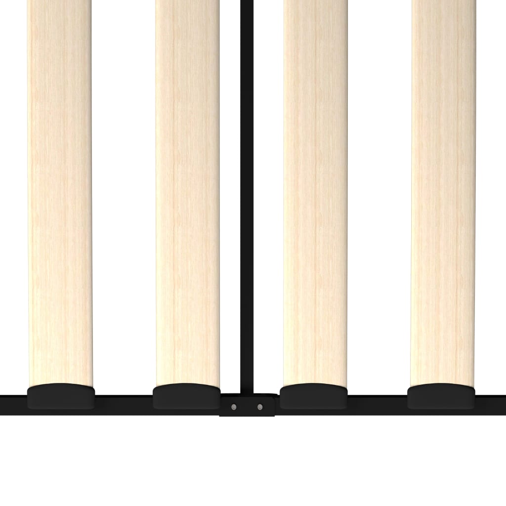 284673 vidaXL DayBed Frame without Mattress Black Metal 90x200 cm - Bargainia.com - 