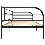 284673 vidaXL DayBed Frame without Mattress Black Metal 90x200 cm - Bargainia.com - 