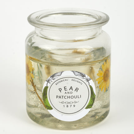 Floral Candle Jar Pear & Patchouli