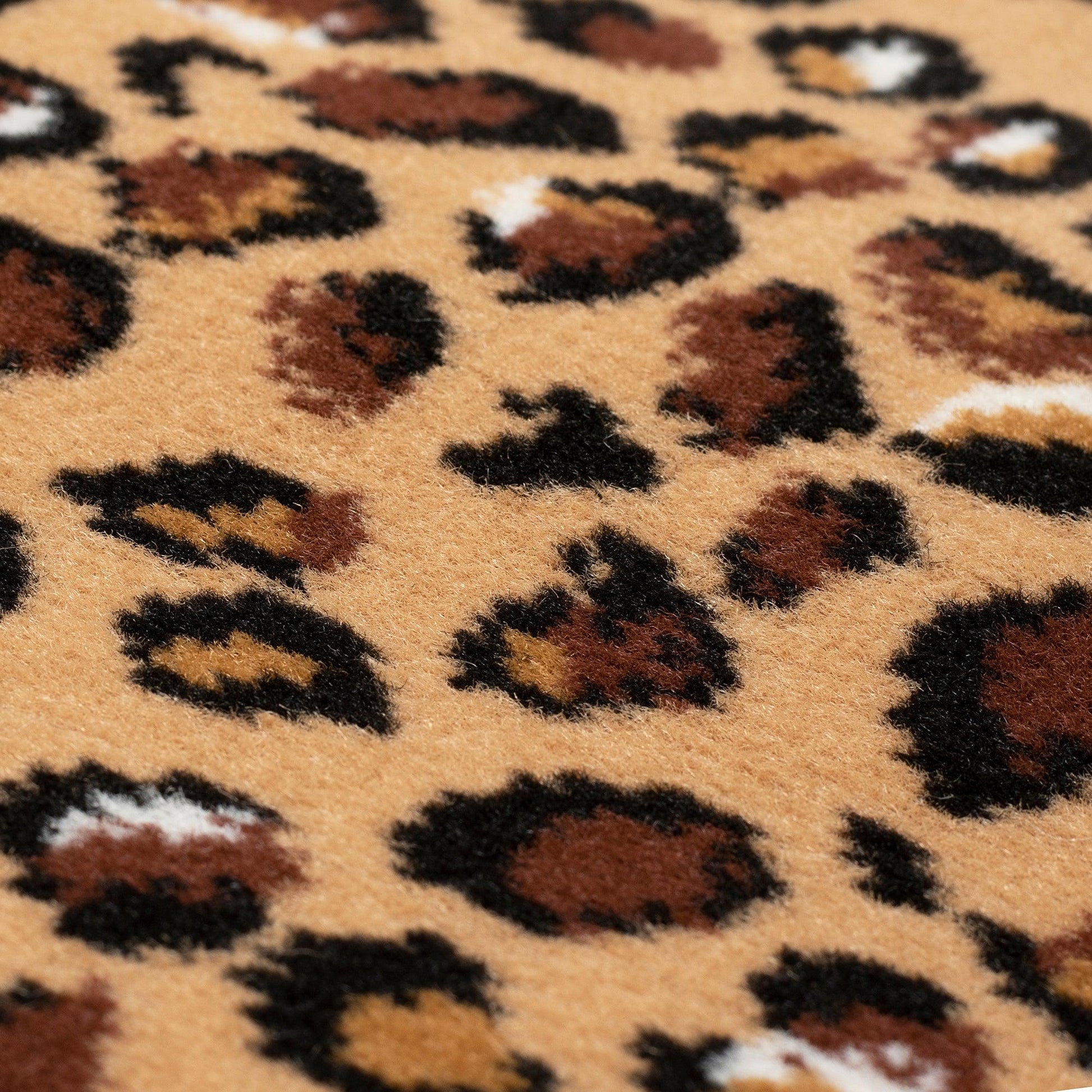 Hard Wearing Hessian Backed Stair Runner Kitchen Mat - Texas Leopard Print Stair Runner Rug Masters