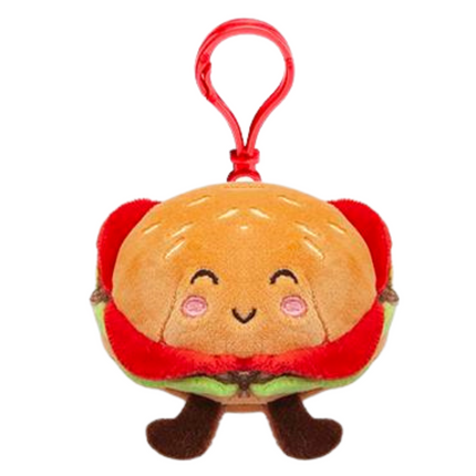 Softlings Foodies Super Soft Fast Food Plush Toys Clip On Key Rings