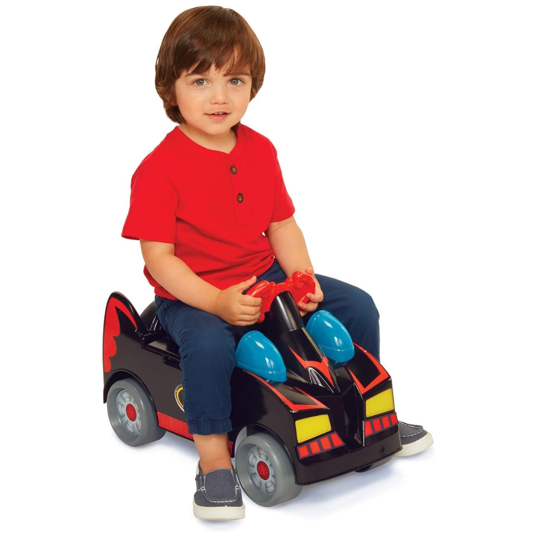 Fisher price batman ride best sale on car