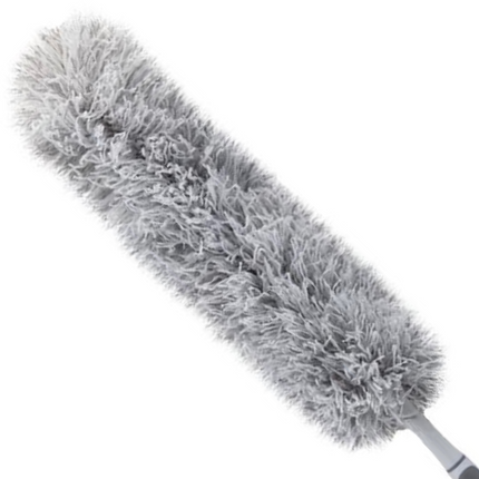 Large Fluffy Microfibre Duster With Handle 20cm-5050565735966-Bargainia.com
