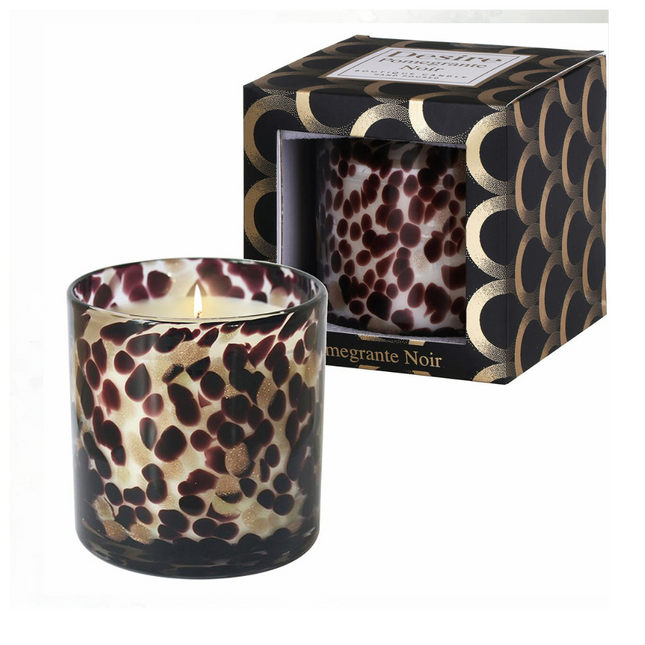 Desire Pomegranate Noir Scented Glass Soy Wax Candle-5010792724201-Bargainia.com