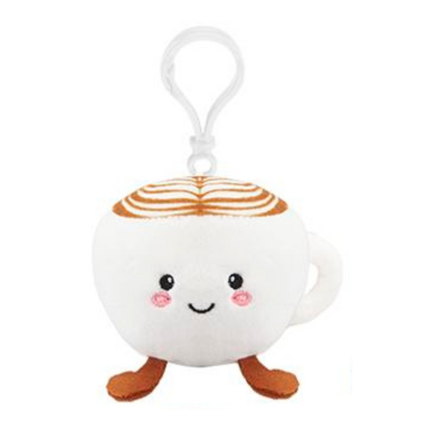 Softlings Foodies Super Soft Cafe Plush Toys Clip On Key Rings