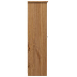 3 - Door Wardrobe 118x50x171.5 cm Pine Panama Range - Bargainia.com - 