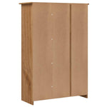 3 - Door Wardrobe 118x50x171.5 cm Pine Panama Range - Bargainia.com - 